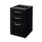 Fusion 15 W Storage > Pedestal Desk Drawers > Fusion Metal Pedestals, Black, 15 MPBBF18ABK - alternate 1